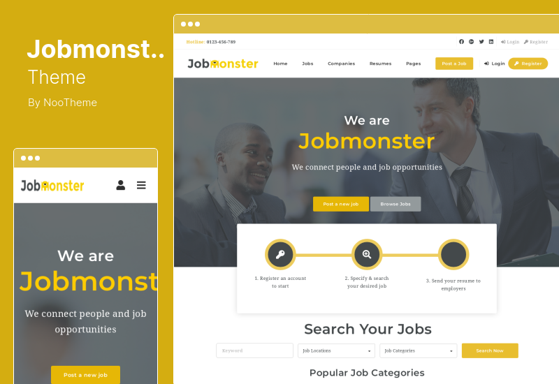 Jobmonster-Theme - WordPress-Thema für Jobbörsen