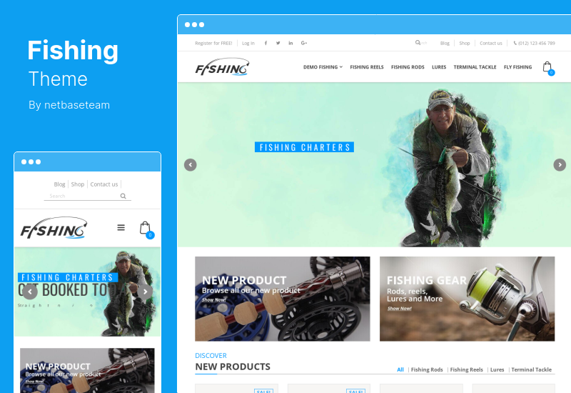 Fishing Theme - Tema WordPress pentru magazinul de pescuit