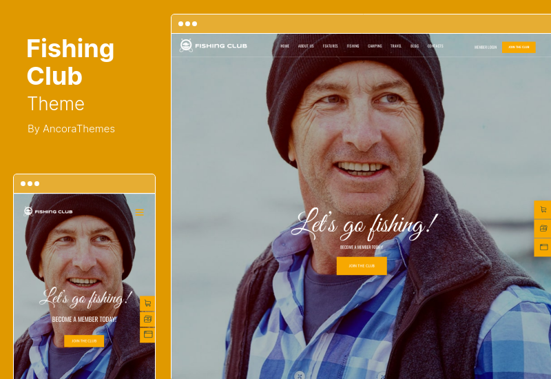 Tema clubului de pescuit - Tema WordPress Hobby pentru clubul de pescuit și vânătoare