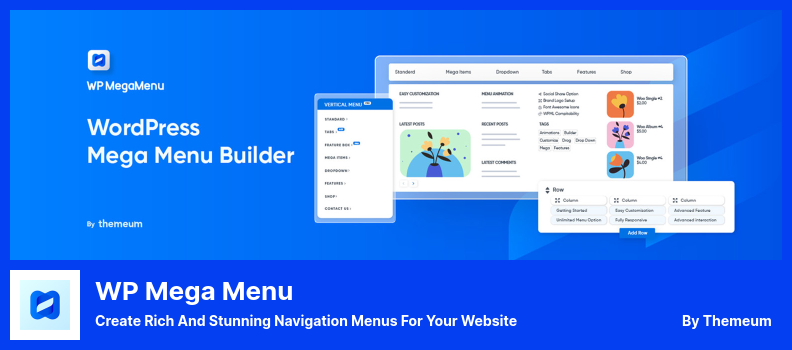 Plugin WP Mega Menu: crea menu di navigazione ricchi e straordinari per il tuo sito web