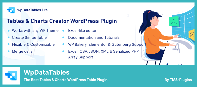 wpDataTables Plugin - Cel mai bun plugin WordPress pentru tabele și diagrame