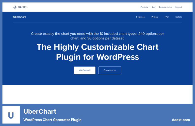 UberChart 플러그인 - WordPress 차트 생성기 플러그인