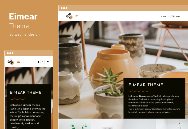 سمة Eimear - سمة WooCommerce WordPress شاملة