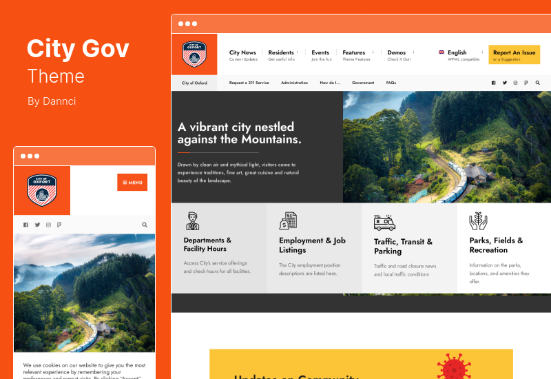 CityGov Theme - Tema de WordPress para el gobierno de la ciudad y los municipios