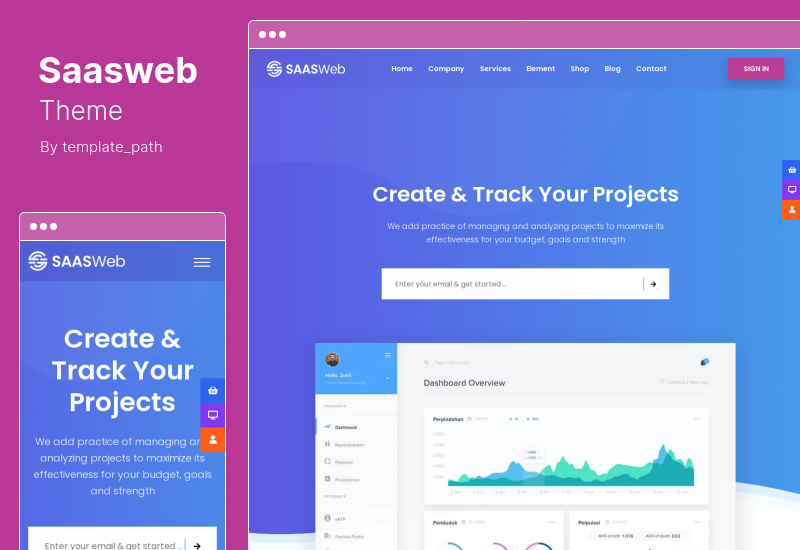 Saasweb Theme - Tema de WordPress para aplicaciones y productos Saas