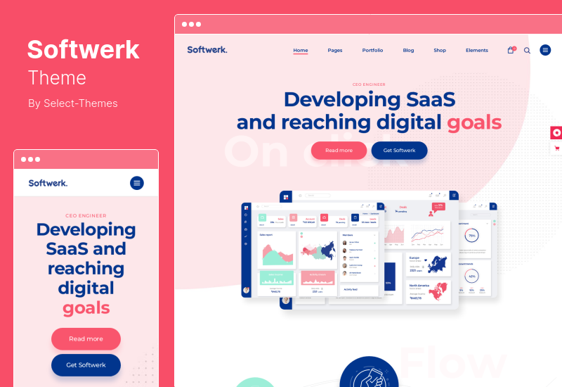 Softwerk Theme - Software & SaaS Startup WordPress Theme