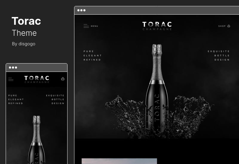 Tema Torac - Kit de plantilla Elementor Champagne