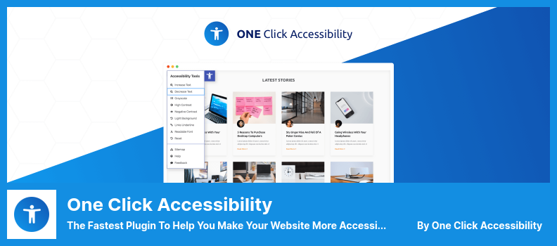 Plugin Aksesibilitas Satu Klik - Plugin Tercepat untuk Membantu Anda Membuat Situs Web Anda Lebih Mudah Diakses