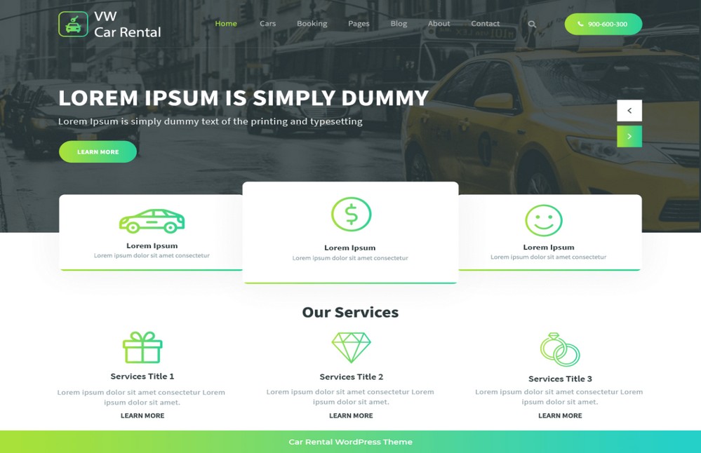 tema WordPress de transport