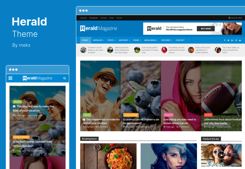 Herald Theme - тема WordPress для газет и новостных порталов