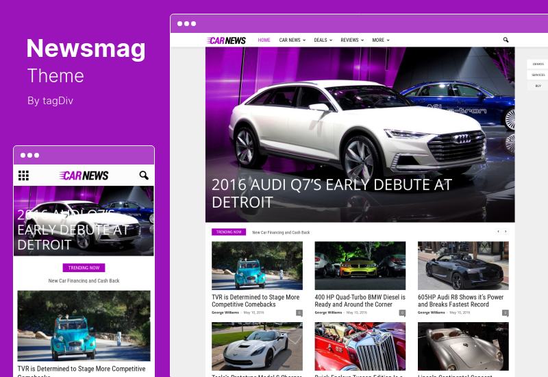 Newsmag Theme - тема WordPress для газет и журналов