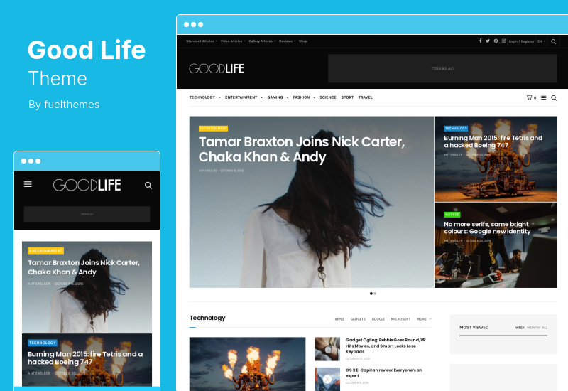 Tema GoodLife - Tema WordPress per riviste e giornali