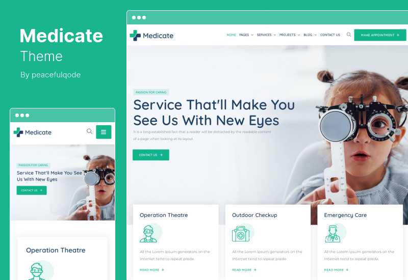 Medicate Theme — тема WordPress о здоровье и медицине