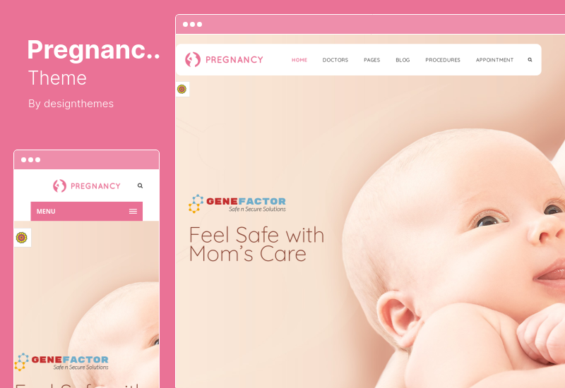 懷孕主題 - 婦科醫生網站的 WordPress 主題