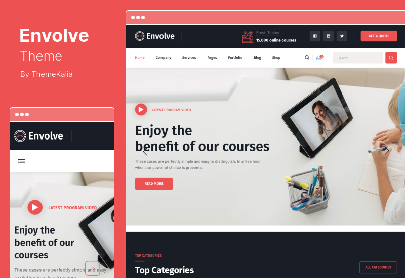 Envolve Theme - Danışmanlık İş WordPress Teması