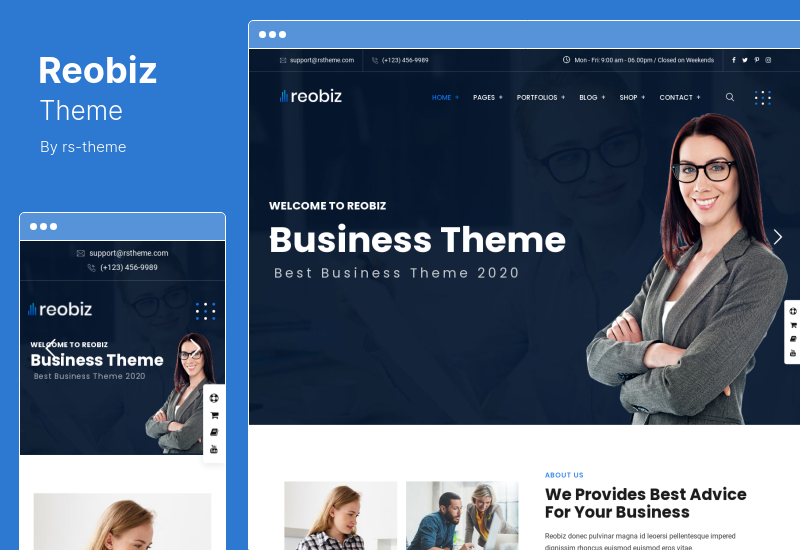 Tema Reobiz - Konsultasi Tema WordPress Bisnis