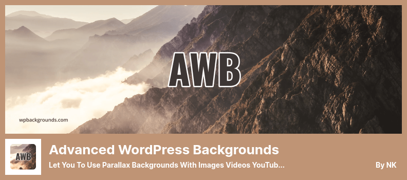 Расширенный плагин WordPress Backgrounds — позволяет использовать фон Parallax с изображениями, видео, YouTube и Vimeo