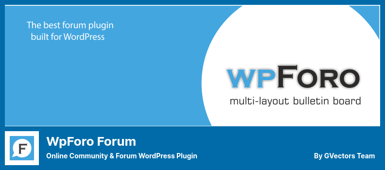 Complemento del foro wpForo - Complemento de WordPress para la comunidad en línea y el foro