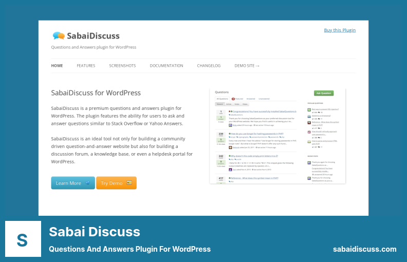 Sabai Discuss Plugin - Plugin de questions et réponses pour WordPress