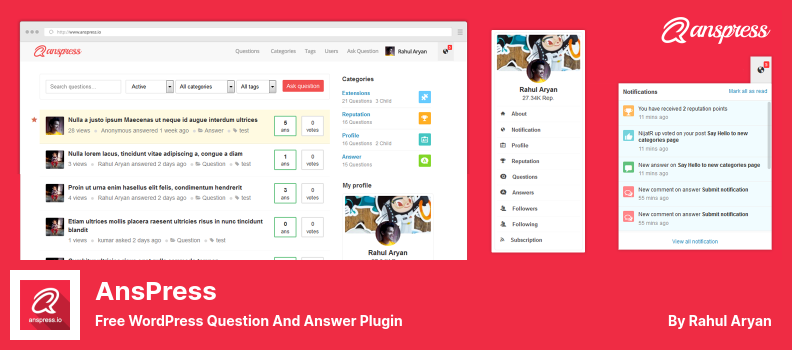 Plugin AnsPress - Plugin de questions et réponses WordPress gratuit