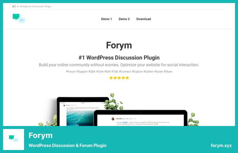 Plugin Forym - Plugin pentru discuții și forum WordPress