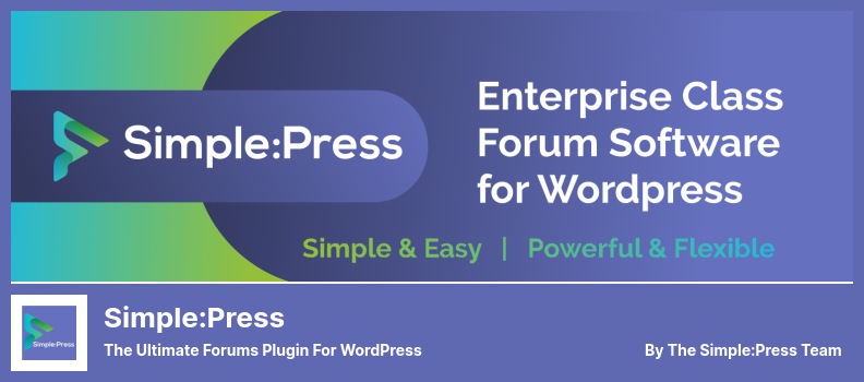 Simple:Press Plugin - WordPress 的终极论坛插件