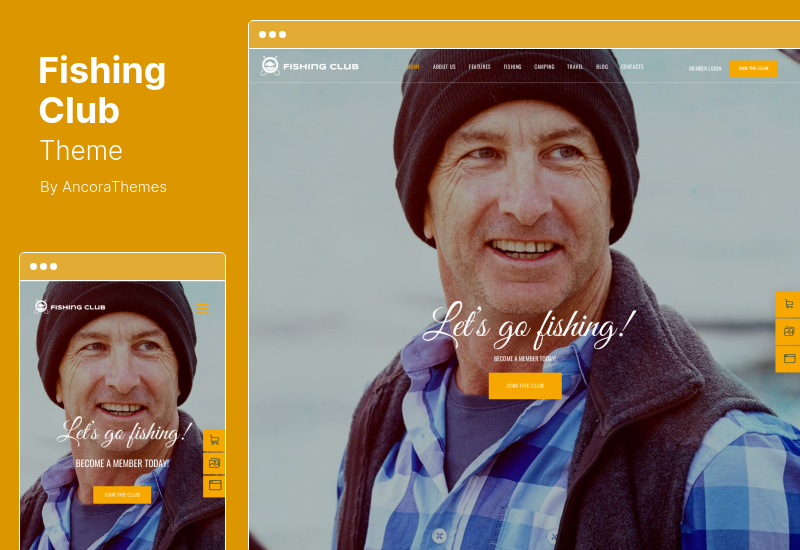 Tema clubului de pescuit - Tema WordPress Hobby pentru clubul de pescuit și vânătoare