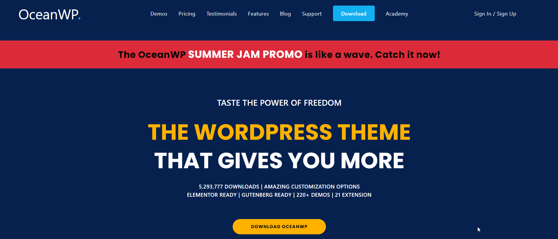 Temi Ocean WP WooCommerce