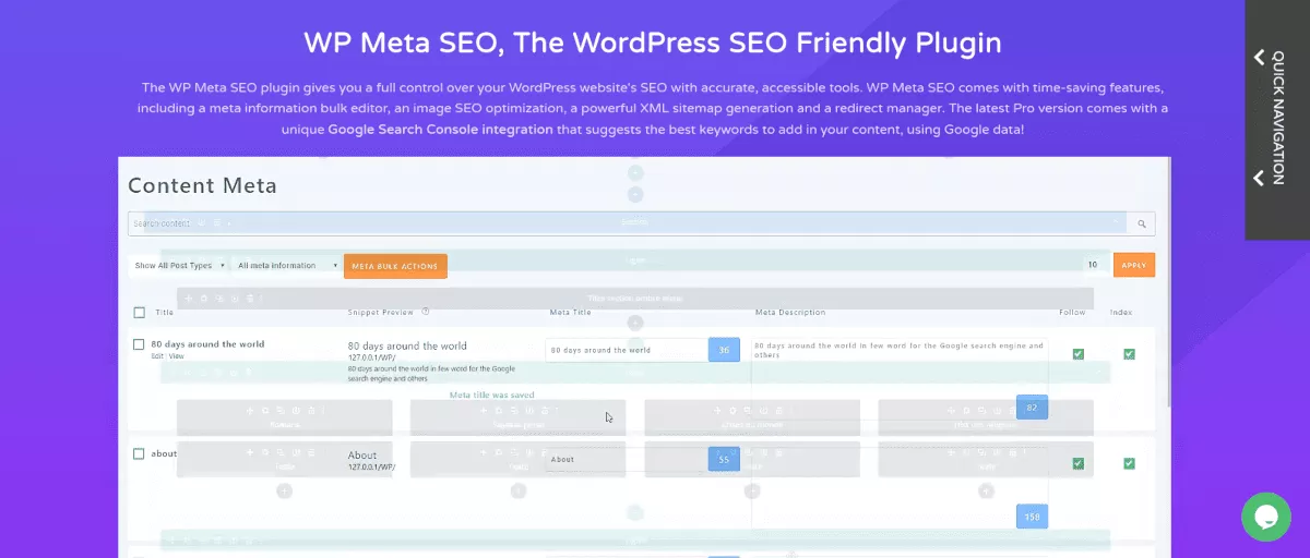 WP Meta SEO web sitesi