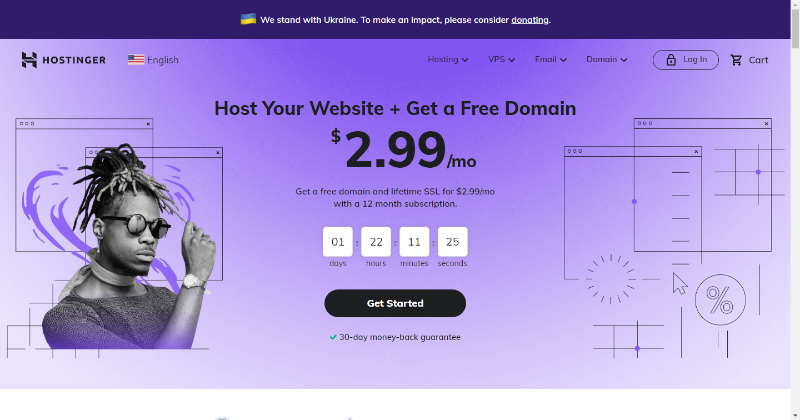 homepage dell'hosting