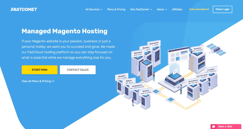 hosting veloce comet magento