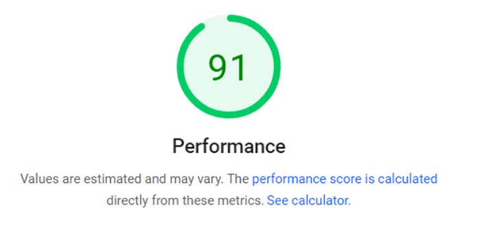 Test de performanță Divi