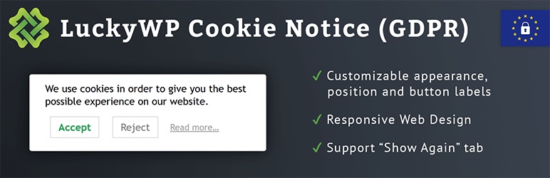 Плагин уведомления о файлах cookie LuckyWP