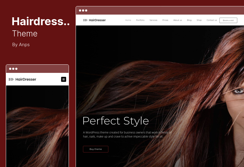 Tema Penata Rambut - Tema WordPress Salon Rambut