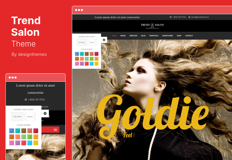 Trend Salon Theme - ช่างทำผมและร้านเสริมสวย WordPress Theme