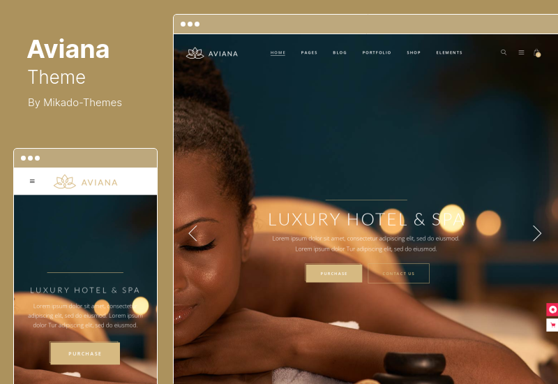 Thème Aviana - Thème WordPress élégant pour le bien-être et le spa