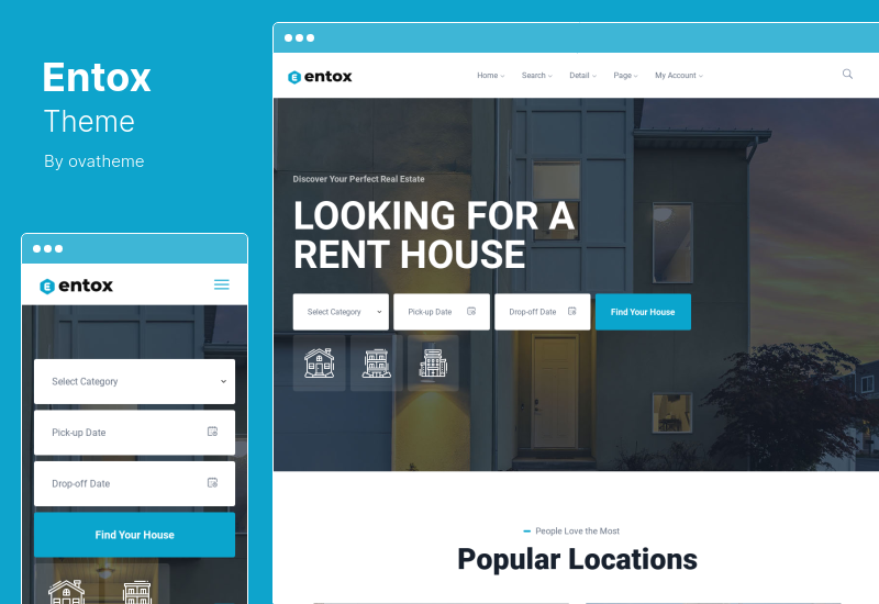 Tema Entox - Tema WordPress Sewa Marketplace