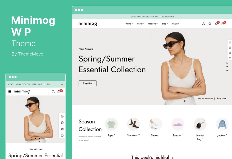 Motyw MinimogWP - motyw WordPress o wysokiej konwersji eCommerce