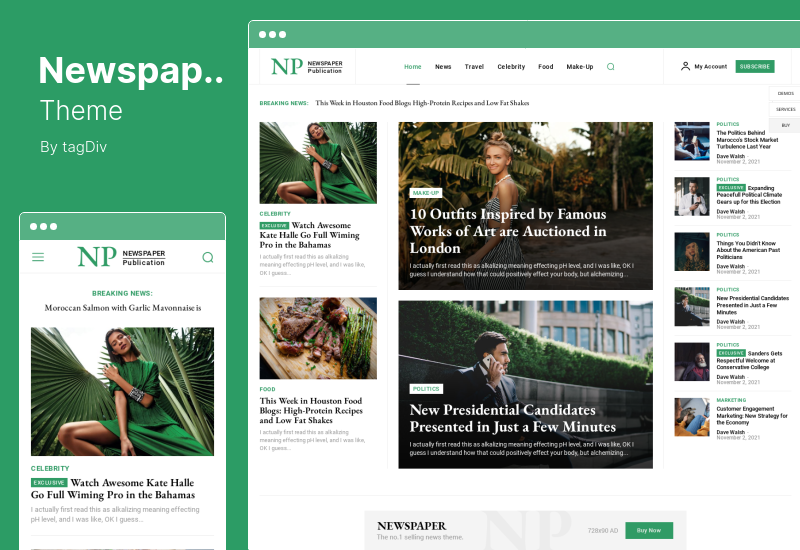 Newspaper Theme — тема WordPress для новостей и WooCommerce