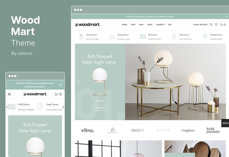 Tema WoodMart - Tema WooCommerce multiuso