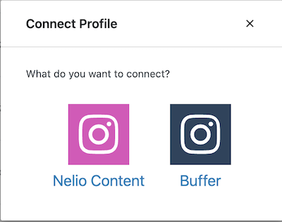Wählen Sie aus, wie Sie Ihr Instagram-Profil mit Ihrer WordPress-Website verbinden möchten