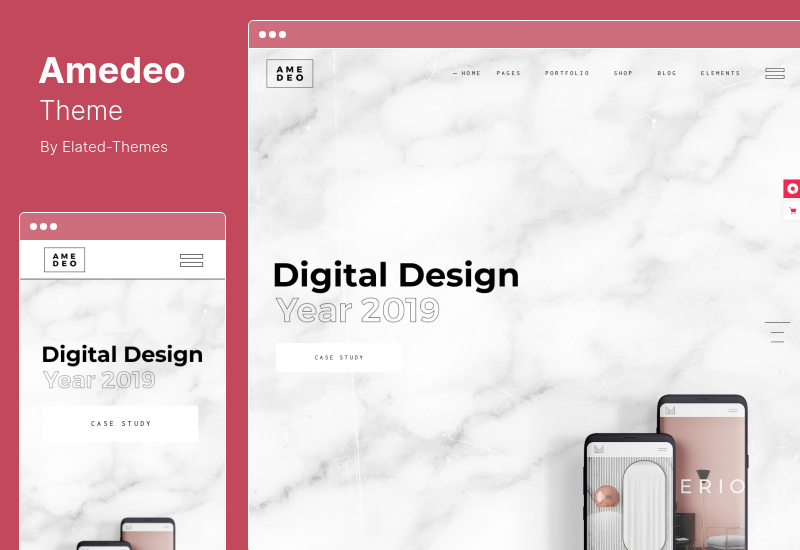 ธีม Amedeo - Multiconcept Artist and Creative Agency WordPress Theme