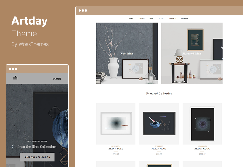 Artday-Thema - Creative Artist Shop WordPress-Theme