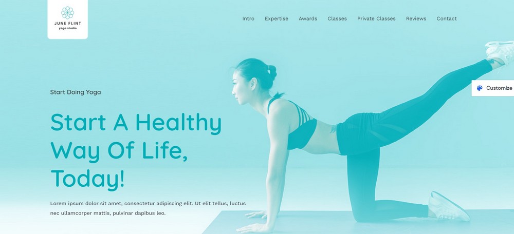 Yoga WordPress Sportthema