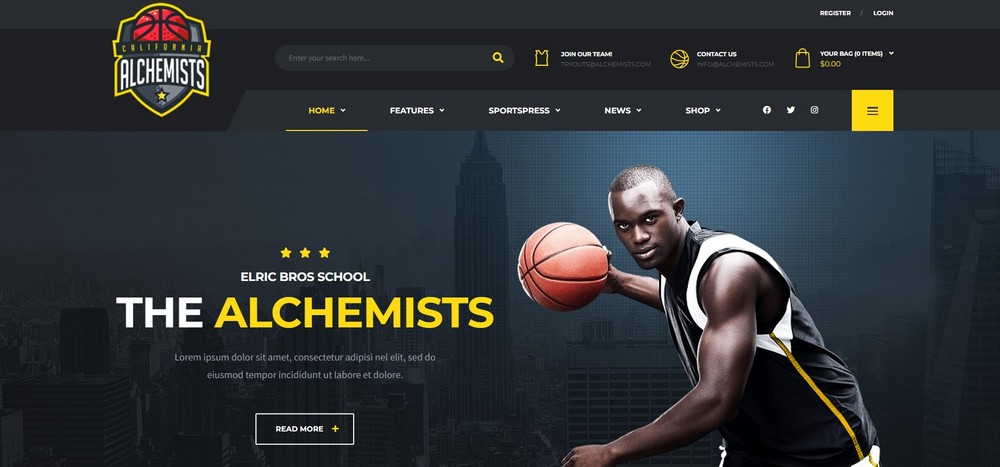 Alchemisten-Basketball-Thema