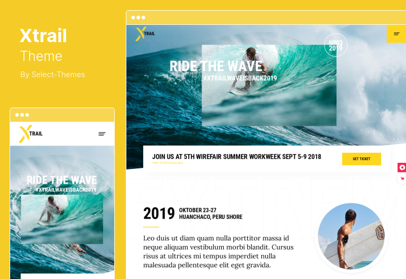 Xtrail-Thema – Extremsport und Outdoor-WordPress-Thema