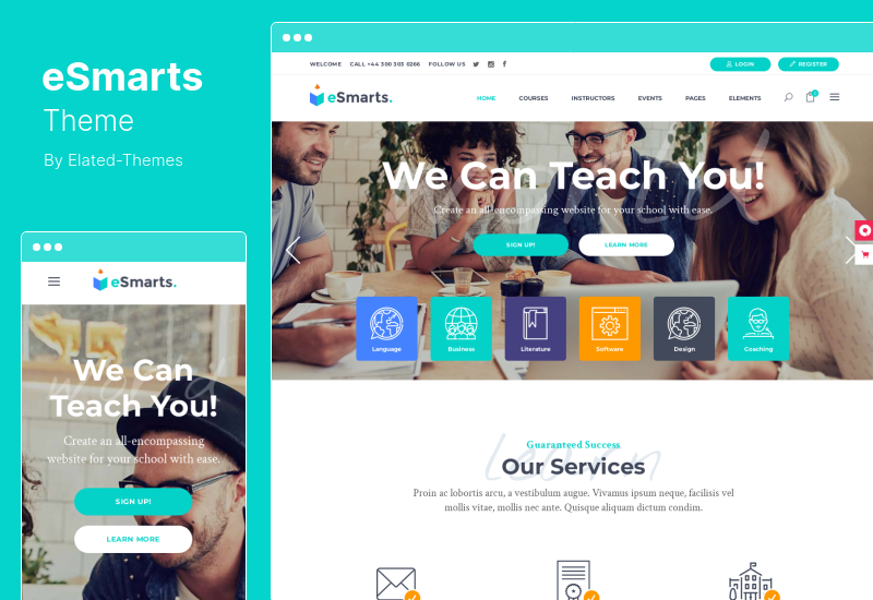 eSmarts Theme - Education LMS WordPress Theme