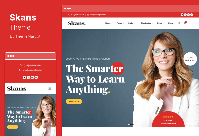 Skans Teması - Eğitim WordPress Teması