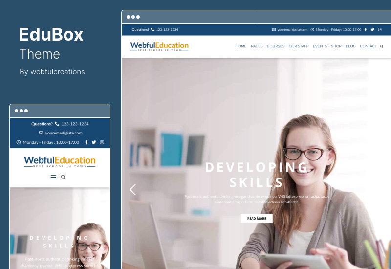 EduBox 테마 - 교육 WordPress 테마