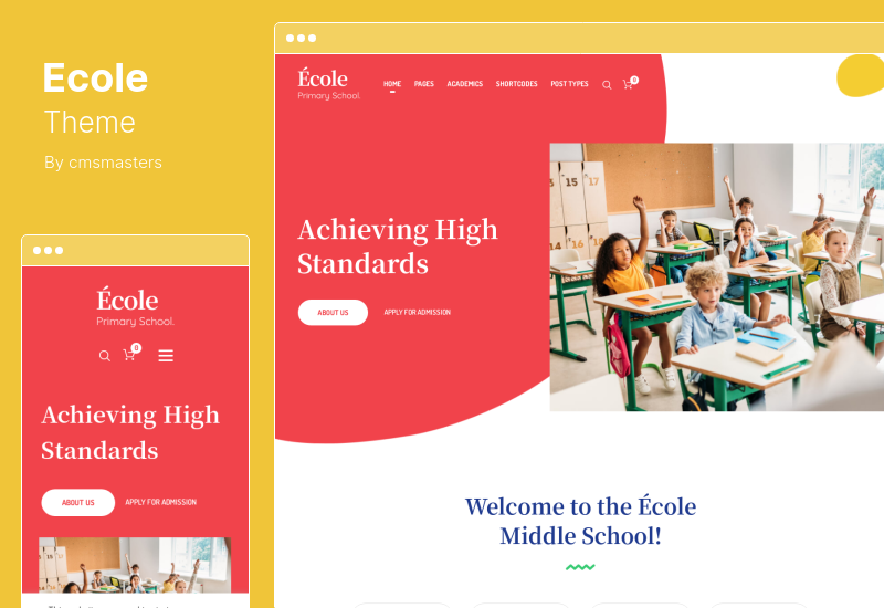 Ecole Theme - Tema WordPress Sekolah Pendidikan